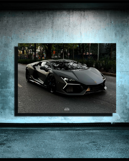 Poster Lamborghini Revuelto (LED Blanche)