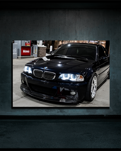 Poster BMW M3 E46 (LED Blanche)