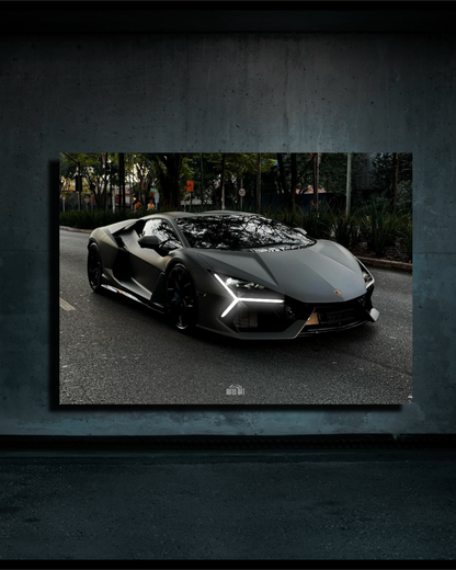 Poster Lamborghini Revuelto (LED Blanche)